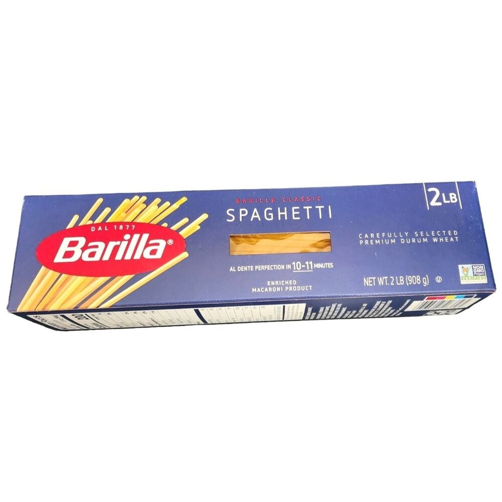Barilla Classics 2lb Spaghetti Strings – Premium Non-GMO Durum Wheat Macaroni